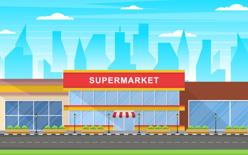 Grocery Store Design - Illustration #124922 - TemplateMonster