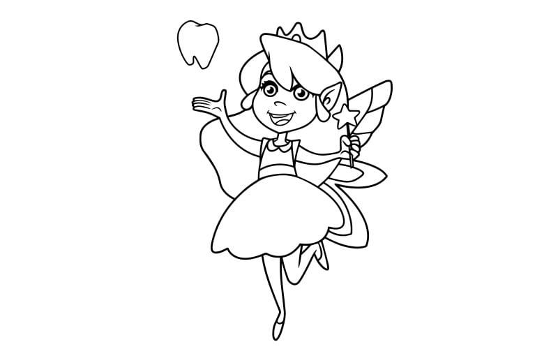 Cute Little Fairy, Sketch For Your Design Royalty Free SVG, Cliparts,  Vectors, and Stock Illustration. Image 87574389.