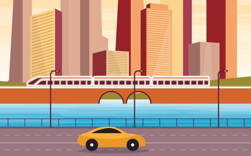 River lModern Rail - Illustrazione