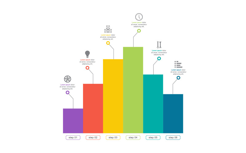 Diagramme des éléments d'infographie de données financières