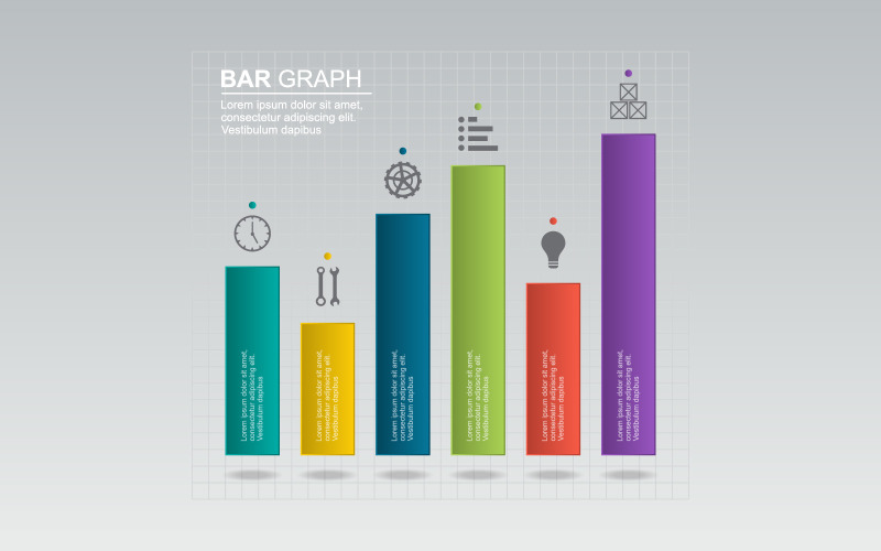 Elementos de infografía empresarial estadística analítica