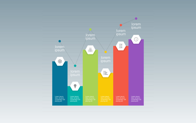Grafiekdiagram Financiële Infographic-elementen