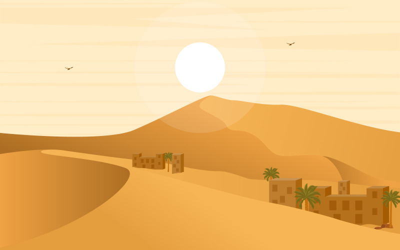 Download Иллюстрация "Arabian House Desert - Illustration" / Arabian House Desert - Illustration - Иллюстрация на тему графика village,house,desert,date,palm,tree,arabian,landscape,illustration,housing,city,traditional,beautiful,mountain,arab,horizon,middle,east,sahara,eid