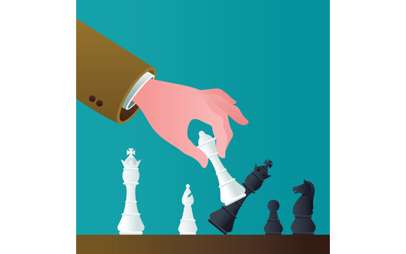 Download Иллюстрация "Checkmate - Illustration" / Checkmate - Illustration - Иллюстрация на тему графика chess,checkmate,board,chess board,game,sport,leisure,play,move,victory,business,competition,piece,queen,king,horse,bishop,pawn,black,white