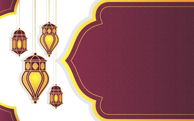 Download Background "Islamic Luxury Lantern Background" / Islamic Luxury Lantern Background - Background на тему графика islamic,arabic,lantern,ramadan,kareem,eid,mubarak,background,vector,illustration,muslim,greeting,light,islam,pattern,arabian,design,art,card,celebration