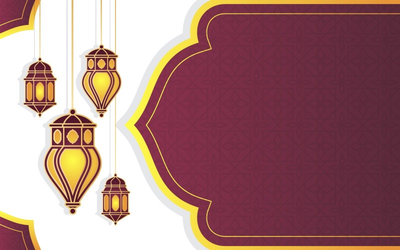 Islámská luxusní lucerna pozadí