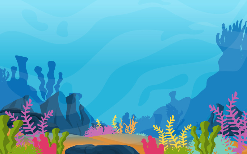 Korallrev Under vattnet - Illustration