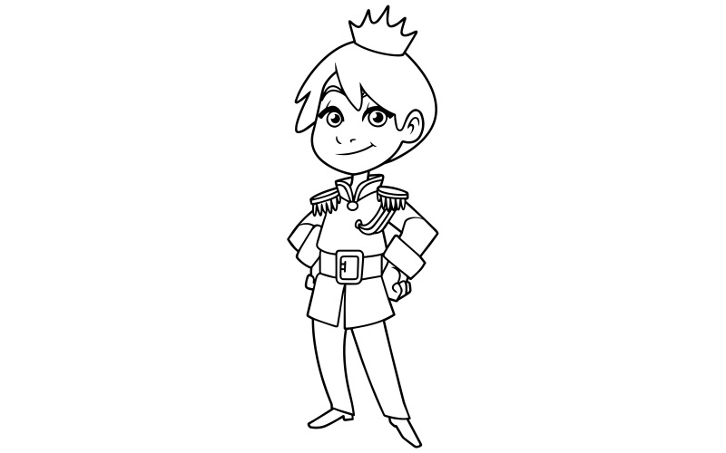 Little Prince Line Art - Illustrazione