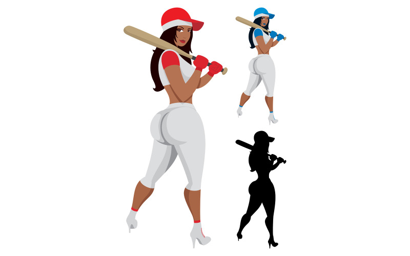 Baseball Girl - ilustrace
