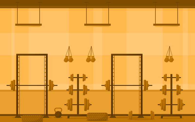 Download Иллюстрация "Equipment Gym Center - Illustration" / Equipment Gym Center - Illustration - Иллюстрация на тему графика gym,center,interior,sport,club,fitness,weight,bodybuilding,equipment,vector,illustration,healthy,muscular,gymnasium,gymnastic,sports column,turning,device,treadmill,bike