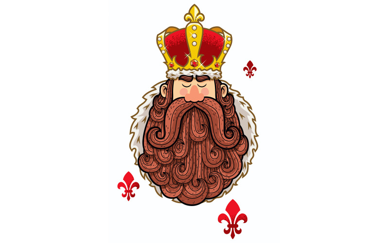 Download Иллюстрация "King Portrait - Illustration" / King Portrait - Illustration - Иллюстрация на тему графика king,ruler,emperor,lord,tsar,royalty,nobility,majesty,royal,portrait,face,crown,beard,cartoon,medieval,middle ages,dark ages,history,christian,ancient