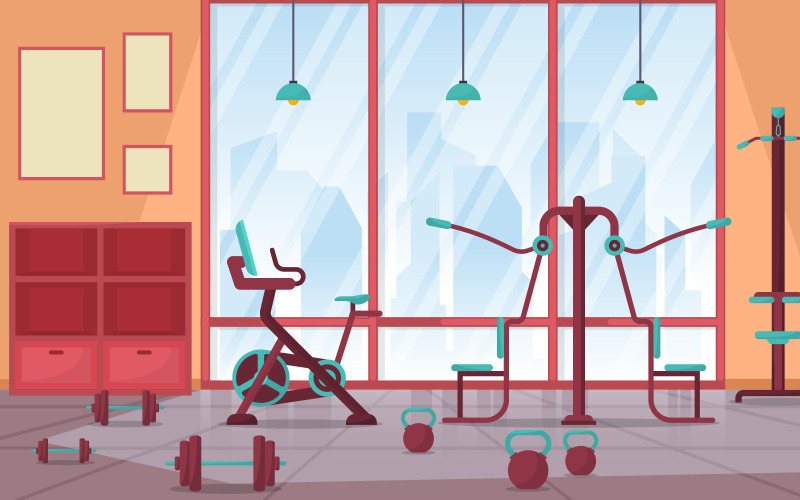 Sport Center Modern - Ilustração