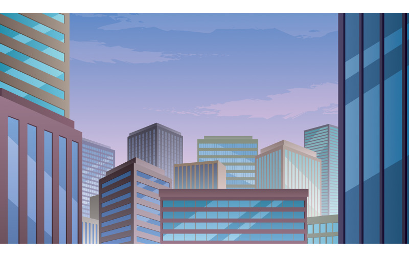 Download Иллюстрация "Cityscape Copy Space - Illustration" / Cityscape Copy Space - Illustration - Иллюстрация на тему графика city,cityscape,skyline,metropolis,downtown,center,background,horizontal,skyscraper,urban,architecture,scene,landscape,building,tall,office,business,corporate,financial