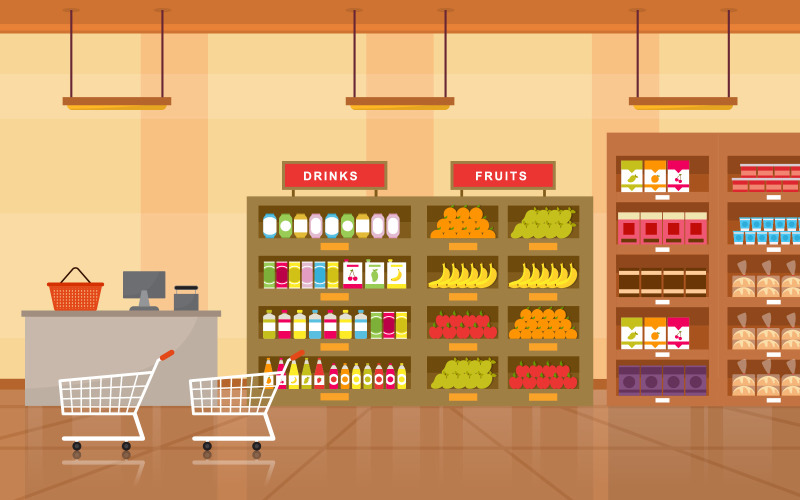 Shelf Store Commerce - Ilustración