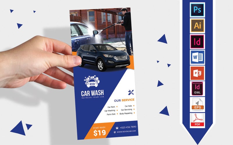 Download Фирменный стиль "Rack Card | Car Washing DL Flyer Vol-01 - Corporate Identity Template" / Rack Card | Car Washing DL Flyer Vol-01 - Corporate Identity Template - Фирменный стиль на тему графика dl,dl flyer,car wash dl flyer,car wash,car washing,flyer,car,car flyer,washing flyer,car wash flyer,car washing flyer,bus flyer,bus washing flyer,rent a car,pickup,cng,auto bike,bike,cycle,mo