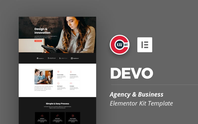 Devo - Agency Template Elementor Kit