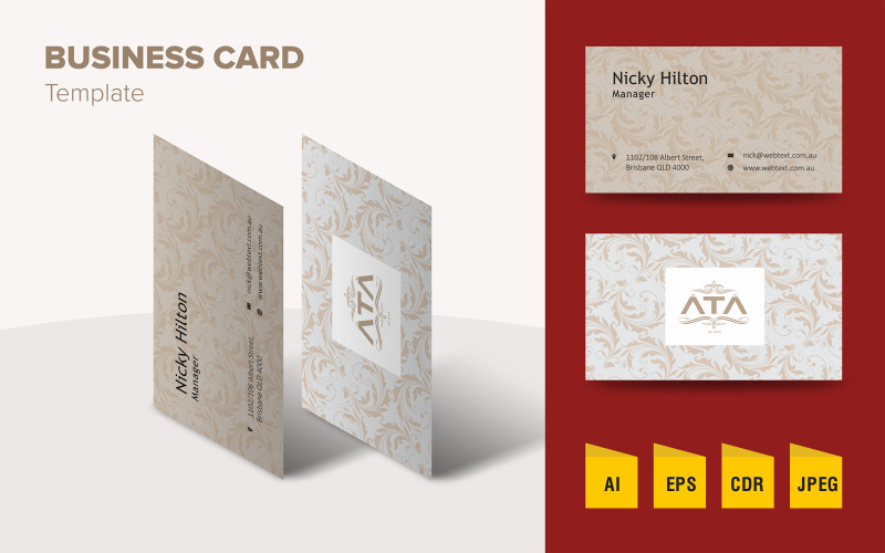 Download Фирменный стиль "Creative Business Card Design - Corporate Identity Template" / Creative Business Card Design - Corporate Identity Template - Фирменный стиль на тему графика corporate,business card,clean,creative,design,elegant,professional,stylish,unique,modern,print,printing,layout,template,visiting card,card,business,id,flat,stationery
