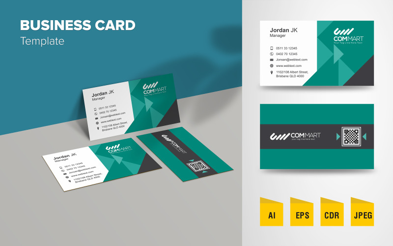 Download Фирменный стиль "Elegant Business Card Design - Corporate Identity Template" / Elegant Business Card Design - Corporate Identity Template - Фирменный стиль на тему графика corporate,business card,clean,creative,design,elegant,professional,stylish,unique,modern,print,printing,layout,template,visiting card,card,business,id,flat,stationery