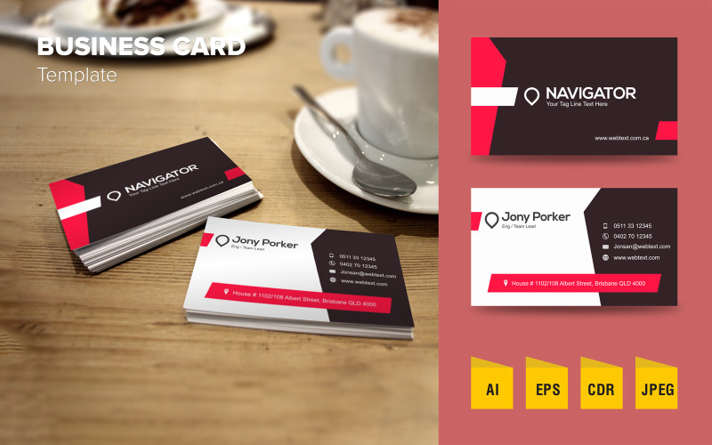 Download Фирменный стиль "Elegant Business Card Design - Corporate Identity Template" / Elegant Business Card Design - Corporate Identity Template - Фирменный стиль на тему графика corporate,business card,clean,creative,design,elegant,professional,stylish,unique,modern,print,printing,layout,template,visiting card,card,business,id,flat,stationery