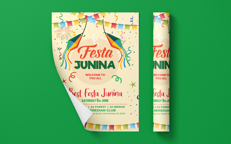 Festa Junina - Modèle d'identité d'entreprise