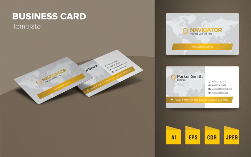 Download Фирменный стиль "Modern Business Card - Corporate Identity Template" / Modern Business Card - Corporate Identity Template - Фирменный стиль на тему графика corporate,business card,clean,creative,design,elegant,professional,stylish,unique,modern,print,printing,layout,template,visiting card,card,business,id,flat,stationery
