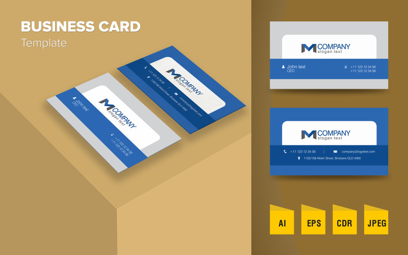 Download Фирменный стиль "Modern Business Card - Corporate Identity Template" / Modern Business Card - Corporate Identity Template - Фирменный стиль на тему графика corporate,business card,clean,creative,design,elegant,professional,stylish,unique,modern,print,printing,layout,template,visiting card,card,business,id,flat,stationery