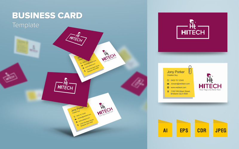 Download Фирменный стиль "Modern Business Card - Corporate Identity Template" / Modern Business Card - Corporate Identity Template - Фирменный стиль на тему графика corporate,business card,clean,creative,design,elegant,professional,stylish,unique,modern,print,printing,layout,template,visiting card,card,business,id,flat,stationery