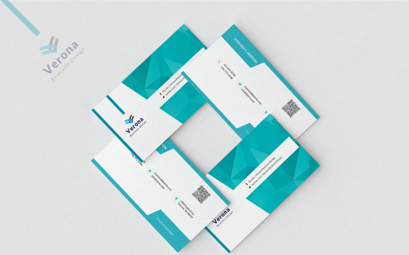 Download Фирменный стиль "Business Card - Corporate Identity Template" / Business Card - Corporate Identity Template - Фирменный стиль на тему графика creative,minimal,poster,green,business,card,template,corporate,company,branding,print,vcard