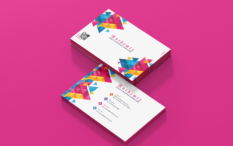 Download Фирменный стиль "Colorful Business Card - Corporate Identity Template" / Colorful Business Card - Corporate Identity Template - Фирменный стиль на тему графика minimal,poster,flyer,businesscard,template,corporate,company,branding,print,vcard,unique,business,card,designer