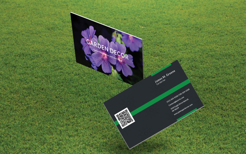 Download Фирменный стиль "Garden Decor Business Card - Corporate Identity Template" / Garden Decor Business Card - Corporate Identity Template - Фирменный стиль на тему графика minimal,poster,flyer,businesscard,template,corporate,company,branding,print,vcard,unique,business,card