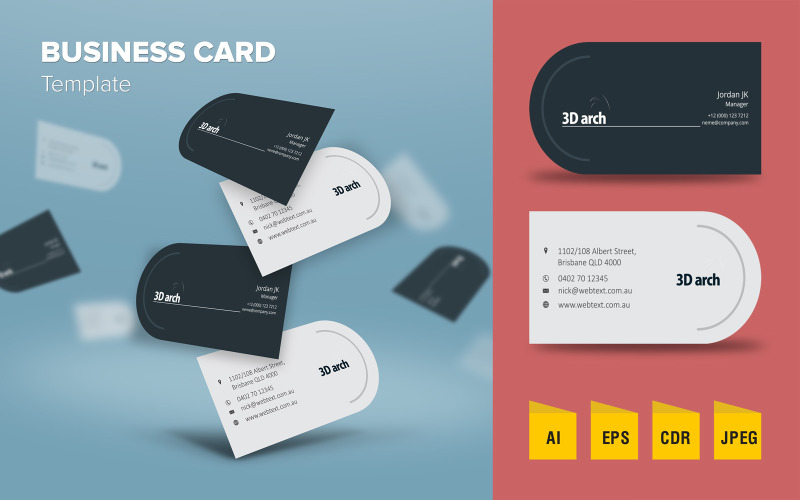 Download Фирменный стиль "Modern Business Card - Corporate Identity Template" / Modern Business Card - Corporate Identity Template - Фирменный стиль на тему графика corporate,business card,clean,creative,design,elegant,professional,stylish,unique,modern,print,printing,layout,template,visiting card,card,business,id,flat,stationery