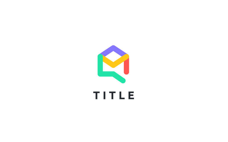 Download Шаблон логотипа "Mail Logo Template" / Mail Logo Template - Шаблон логотипа на тему графика mail,email,message,send,contact,connection,chat,mark,icon,symbol,modern,minimalistic,minimal,geometrical