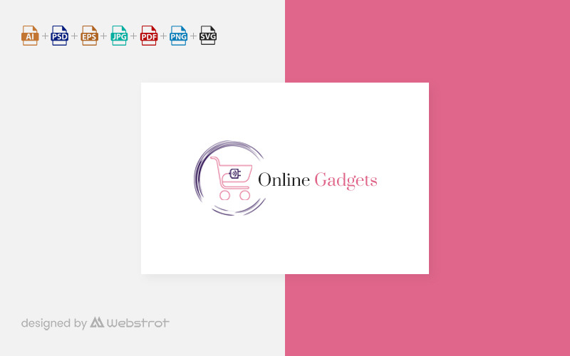 Online gadgety Logo šablona
