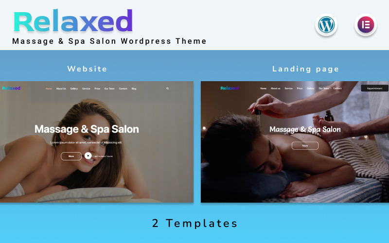 Relaxed - тема WordPress для салона массажа и спа