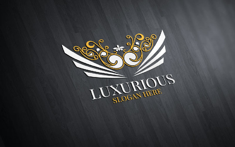 Lussuoso modello di logo Royal 15