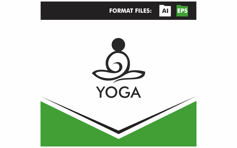 Download Шаблон логотипа "Yoga Logo Template" / Yoga Logo Template - Шаблон логотипа на тему графика yoga,health,sport,woman,young,people,fit,training,meditation,girl,wellness,relaxation,room,position,zen,relax,lotus,meditating