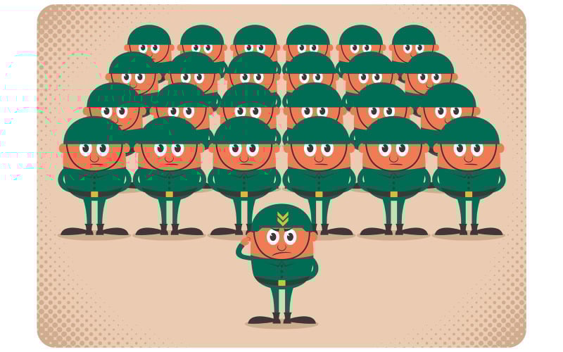 Download Иллюстрация "Army - Illustration" / Army - Illustration - Иллюстрация на тему графика army,armed forces,force,troops,troop,squad,detachment,detached,platoon,section,battalion,legion,party,contingent,draft,commando,team,vanguard,soldier,infantry