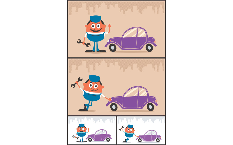 Automonteur - illustratie