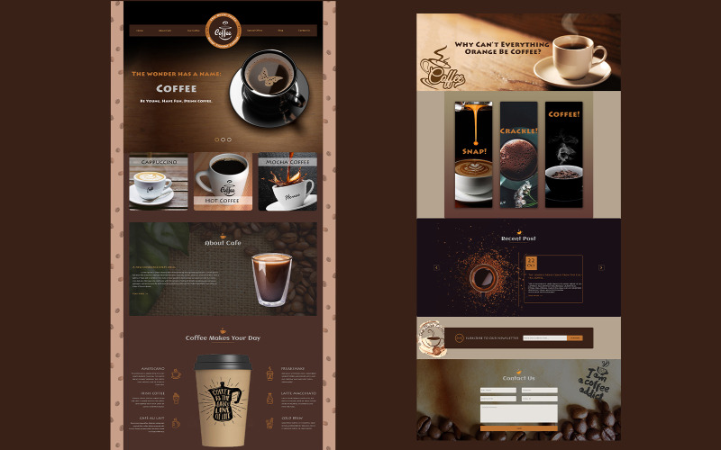 Cafe Coffee House - Modèle PSD de café-restaurant