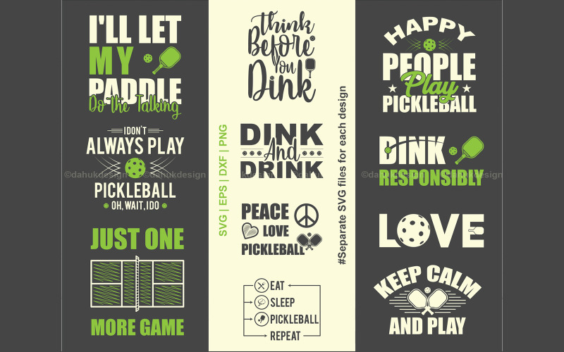 Pickleball Svg Pickleball Tshirt Design Bundle