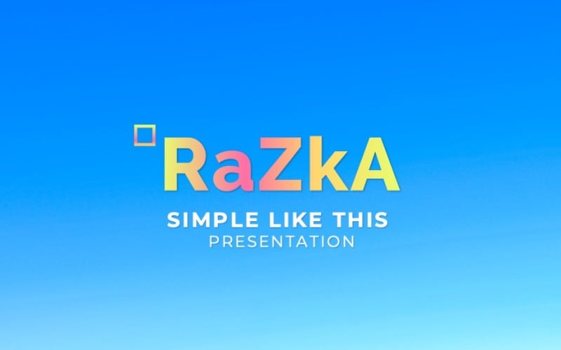 Modelo de apresentação simples do Razka para PowerPoint