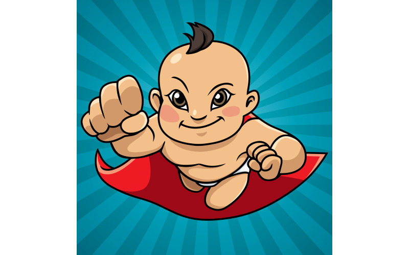 Download Иллюстрация "Super Baby Abstract Background Asian - Illustration" / Super Baby Abstract Background Asian - Illustration - Иллюстрация на тему графика hero,super,superhero,baby,boy,girl,cape,power,powerful,energy,flying,health,healthy,immunity,diaper,illustration,vector,cartoon,character,child