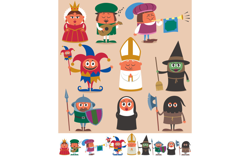 Medieval People 2 - Illustration