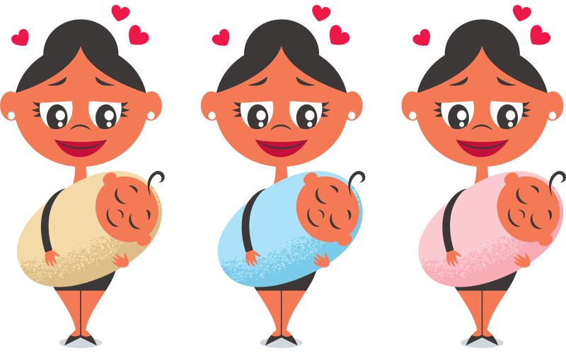 Mère et bébé - Illustration
