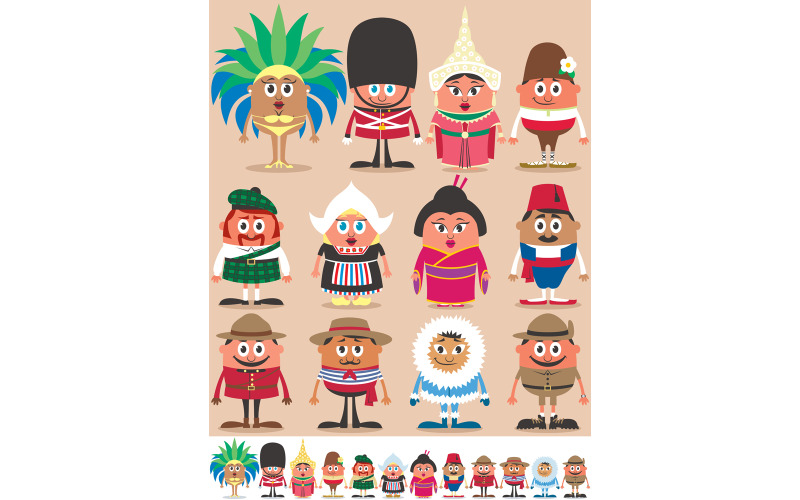 Nacionalidades Parte 2 - Ilustración