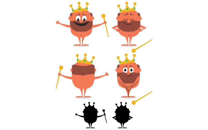 Download Иллюстрация "Naked Emperor - Illustration" / Naked Emperor - Illustration - Иллюстрация на тему графика emperor,king,tsar,tzar,royalty,ruler,character,person,man,people,naked,the emperors new clothes,fairy tale,tale,story