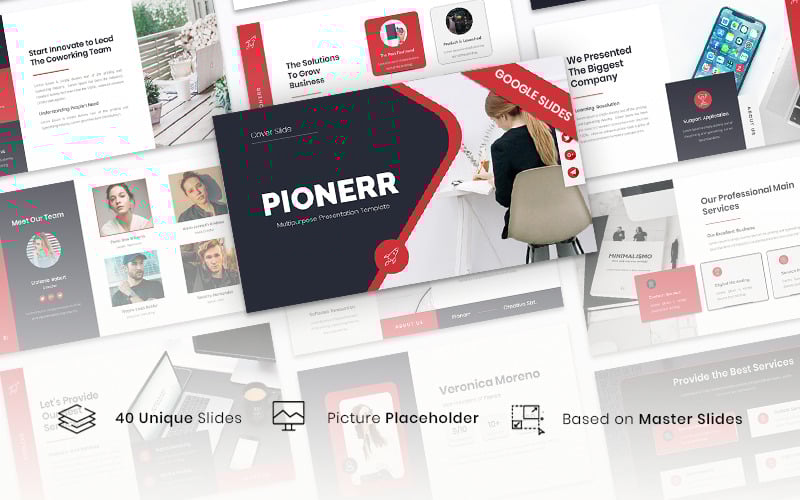 Pionerr - Modello multiuso di diapositive di Google