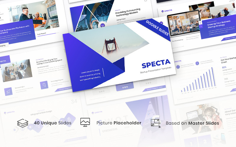 Specta - Modelo de inicialização do Google Slides
