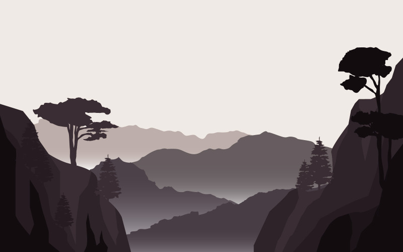 Альпінізм сцени краєвид - ілюстрація