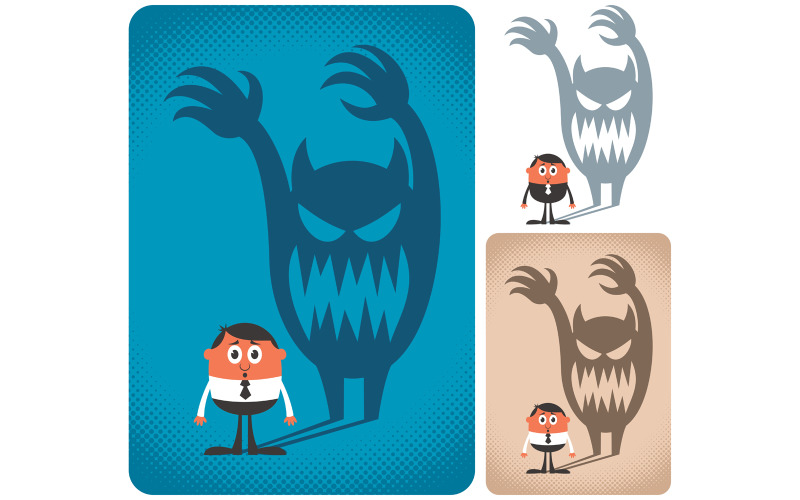 Download Иллюстрация "Fear - Illustration" / Fear - Illustration - Иллюстрация на тему графика fear,afraid,timid,suspicious,horror,terror,dread,awe,scared,terrified,obsessed,shadow,monster